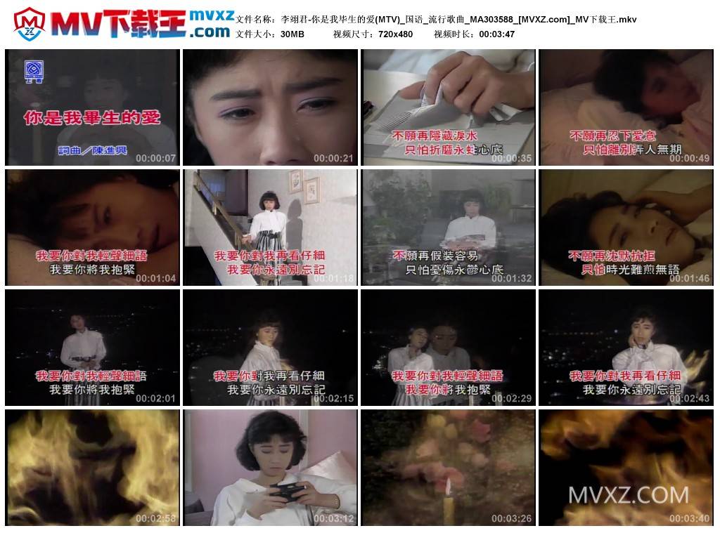 李翊君-你是我毕生的爱(MTV)_国语_流行歌曲_MA303588